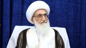 عکس/ آیت‌الله نوری همدانی رأی خود را به صندوق انداخت