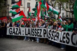 تظاهرات حمایت از فلسطین و غزه در پاریس