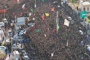 عکس/ مراسم عاشورایی عظیم در ذی قار عراق